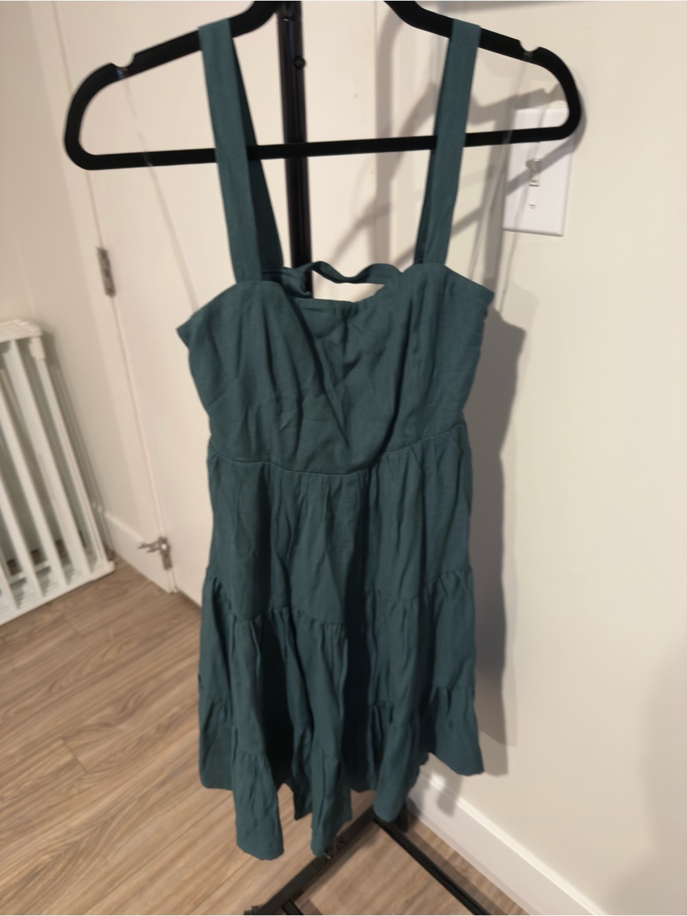 Classic Green Sundress with Wide Straps